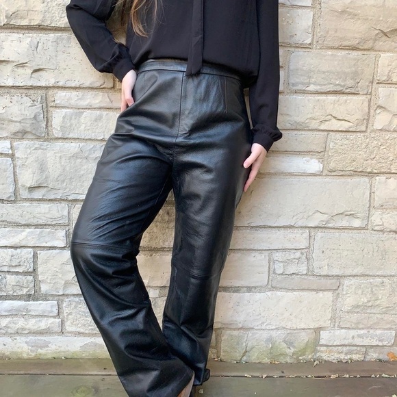 Clio 100% Leather Pants - Picture 1 of 12